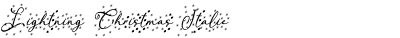 Lightning Christmas Italic